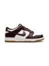 Nike Dunk Low "white/gum Light Brown/burgundy Crush" Sneakers In Red