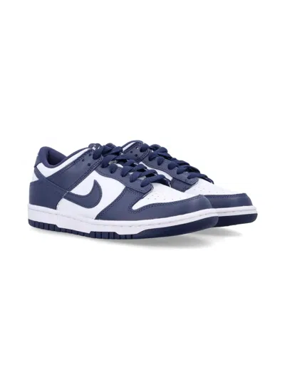 NIKE DUNK LOW "WHITE/MIDNIGHT NAVY" SNEAKERS