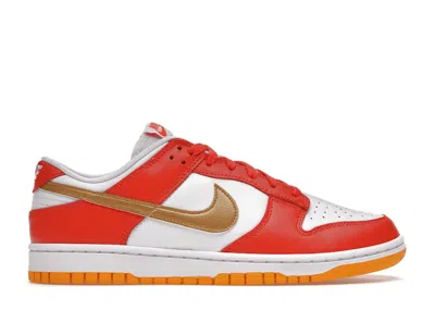 Pre-owned Nike Dunk Low (women's) Sneakers In Orange/white/university Gold