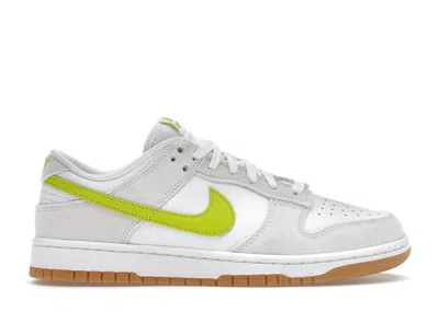 Pre-owned Nike Dunk Low (women's) Sneakers In White/bright Cactus/gum Yellow In Multi