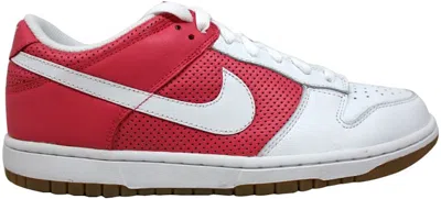 Pre-owned Nike Dunk Low (women's) Sneakers In White/flamingo In Multi