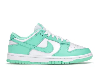 Pre-owned Nike Dunk Low (women's) Sneakers In White/green Glow