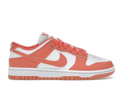 Pre-owned Nike Dunk Low (women's) Sneakers In White/light Wild Mango