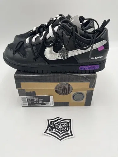 Pre-owned Nike Dunk Low X Off-white “dear Summer” Lot 50 Size 8.5 In Ivory
