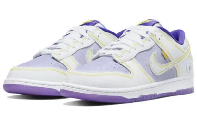 Pre-owned Nike Dunk Low X Union Gray/purple/yellow 2022 Dj9649-500