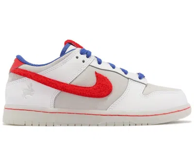 Pre-owned Nike Dunk Low Year Of The Rabbit Rabbit (2023) Sneakers In White/crimson/varsity Royal In Multi