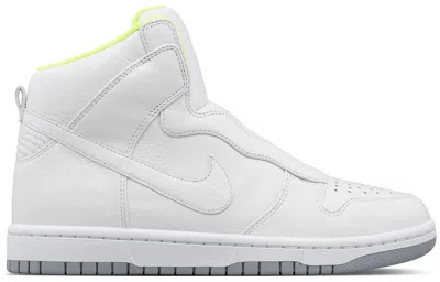 Pre-owned Nike Dunk Lux Sacai (women's) Sneakers In White/wolf Grey/volt In Multi