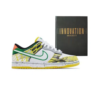 Pre-owned Nike Dunk Pe Low What The Duck Dunks University Of Oregon Pack Away 4m-13m In White