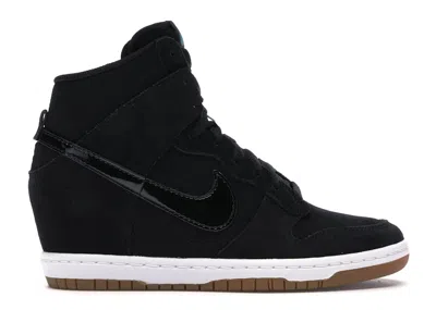 Pre-owned Nike Dunk Sky Hi Gum (women's) Sneakers In Black/sail