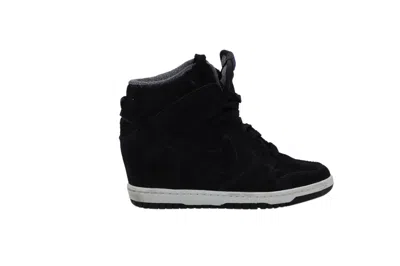 Nike Dunk Sky Hi Sneakers In Black Gum Leather