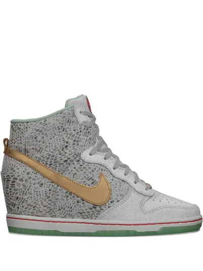 Nike Dunk Sky Hi Yoth Qs "year Of The Horse" Sneakers In White
