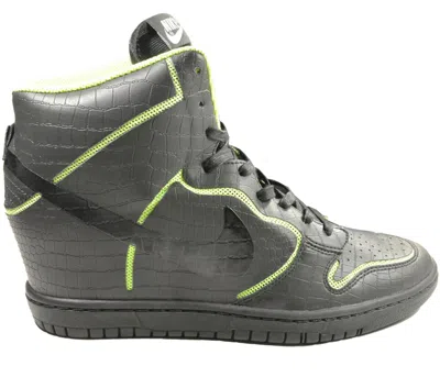 Pre-owned Nike Dunk Sky High (women's) Sneakers In Black/volt