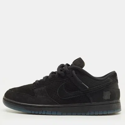 Pre-owned Nike Dunk Sp Undefeated 5 On It Black Size 45 Black Suede And Canvas Low Top Sneakers