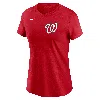 Nike Dylan Crews Washington Nationals Fuse  Women's Mlb T-shirt In Red
