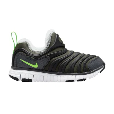 Pre-owned Nike Dynamo Free Se Ps 'cargo Khaki Green Strike' | Kid's Size 1.5