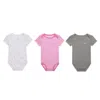 Nike E1d1 Baby (0-9m) Mix And Match Bodysuits (3-pack) In White