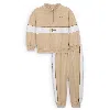 Nike E1d1 Baby Quarter-zip Top And Pants Set In Brown