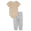 Nike E1d1 Baby Short Sleeve Bodysuit And Pants Set In Grey