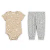 Nike E1d1 Baby Short Sleeve Bodysuit And Pants Set In Grey