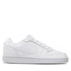Nike Ebernon Low Aq1779-100 Women's White Leather Low Top Running Shoes Clk524 In White
