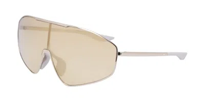 Nike Echo Shield 2 If0986x 015 Men's Sunglasses Silver Size 166 In Brown