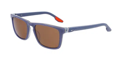 Nike Eclipse Rise Ev24045 900 Men's Sunglasses Blue Size 55