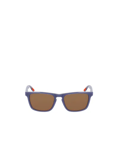 Nike Eclipse Rise Rectangular Frame Sunglasses In Blue