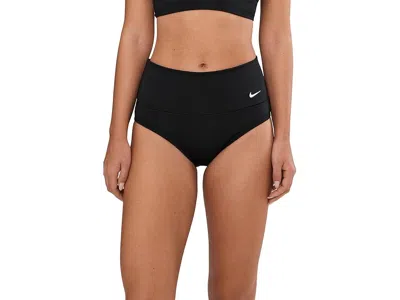 Nike Effortless Essential High Waist Full Bottom Women's Swimwear Black: Lg