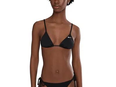 Nike Effortless Essential Triangle Bikini Top In Black