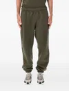 Nike Elastic-waist Fleece Track Pants In Brown