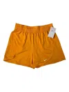 Nike Elastic-waist Training Shorts In Yellow