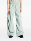 Nike Elastic-waist Wide-leg Trousers In Green