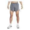 Nike Elastic Waistband Sports Colorblock Running Shorts Gray