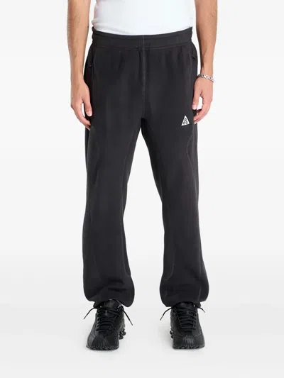 Nike Elastic-waistband Track Pants In Black