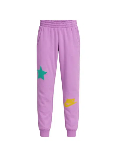 Nike Kids' Elasticated Track Pants In Pink