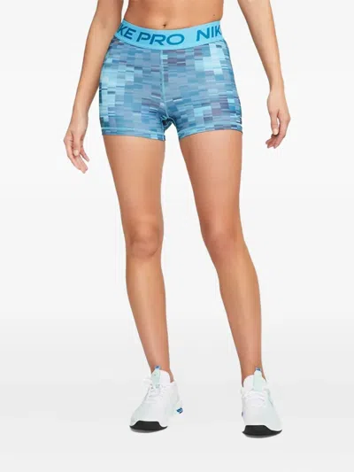 Nike Elasticated-waistband Shorts In Blue