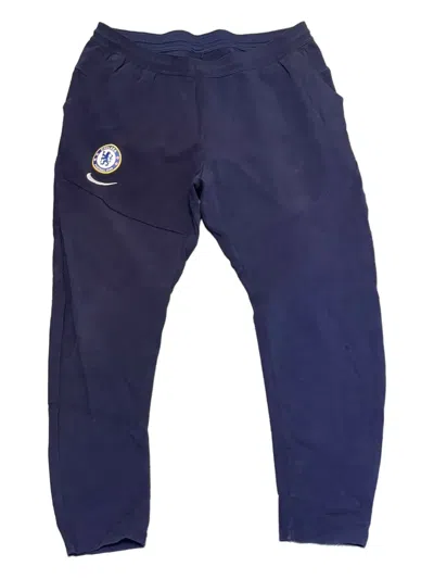 Nike Elasticated-waistband Track Pants In Blue