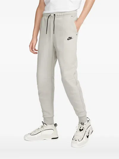 Nike Elasticated-waistband Track Pants In Gray