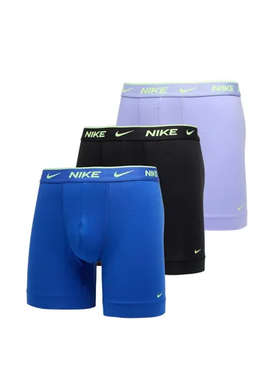 Nike Elastic-waist Boxers Set (set Of Three) In Multi