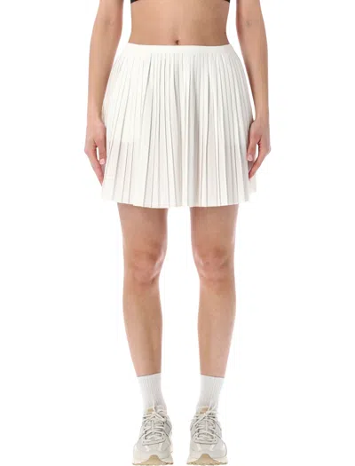 Nike Elegant Pleated Mini Skirt - Size S In White