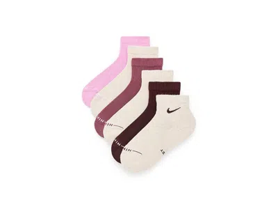 Nike Elevated Ankle (6-pairs) Crew Cut Socks Shoes 9: Lg (us Men's Shoe 8-12 - Women's Shoe 10-13), Cotto In Multi
