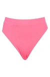 Nike Elevated Essential High Waist Bikini Bottoms In Pink