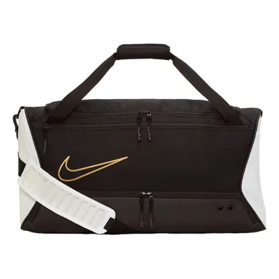 Nike Elite Basketball Duffel Bag 'black White Metallic Gold'