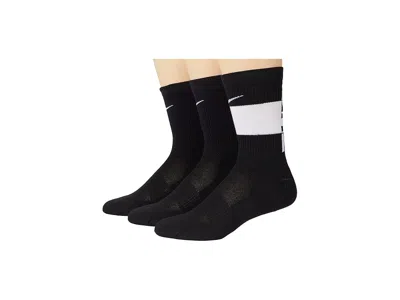 Nike Elite Crew Socks 3-pair (little Kid/big Kid) Kids Shoes Black/white: Sm (3 Little Kid-5 Big Kid Shoe
