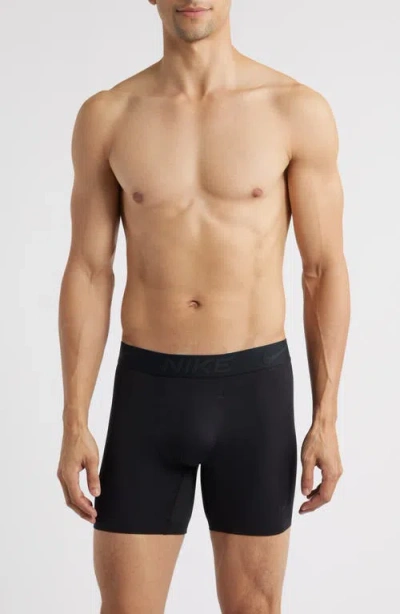 Nike Elite Micro Boxer Briefs In Black
