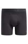 Nike Elite Micro Boxer Briefs In Black/anthracite