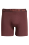Nike Elite Micro Boxer Briefs In Burgundy