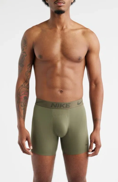 Nike Elite Micro Boxer Briefs In Green