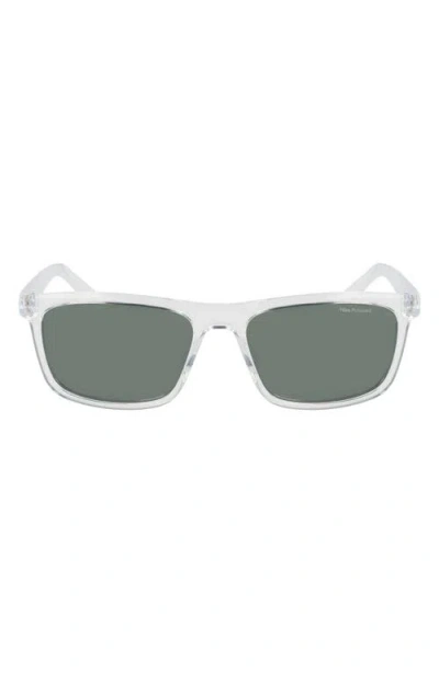 Nike Embar 56mm Polarized Square Sunglasses In Green