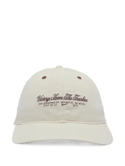 Nike Embroidered Cap In White
